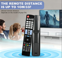 Télécommande universelle de remplacement AKB73615309 compatible avec les modèles de téléviseurs LG 32LD550 42LM7600 52LD550 55LD650 55LM6200 55LM8600