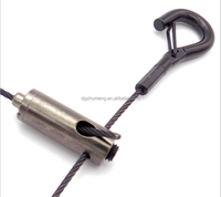 Verrouillage de câble réglable en laiton OEM, pince pour câble, raccord pour câble de 1,0 à 1,5 mm, norme AiSi, soudage, découpe, système de suspension LED en acier