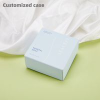 Boîte en papier spécial de luxe pour savon, avec impression personnalisée du logo, haute qualité, recyclable, emballage cadeau pour soins personnels, fermeture éclair et bande détachable.
