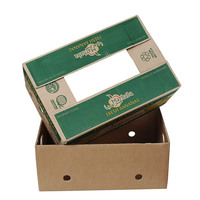 Cajas de Cartón Corrugado de Grado Alimenticio, Ecológicas, Reciclables, Portátiles, con Logotipo Personalizado, Utilizadas para el Transporte de Frutas