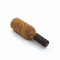 BAO-001 de haute qualité mémoire flash usb en bois fantaisie bouteille forme clé usb 32gb