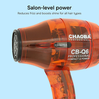 Sèche-cheveux professionnel CHAOBA BLDC Motor Pro |   Sèche-cheveux professionnel en céramique ionique pour un séchage plus rapide et sans frisottis sur tous les types de cheveux, orange