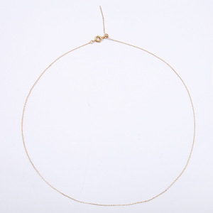 Kalung Emas Asli 14k Rantai Kalung yang Dapat Disesuaikan dengan Cincin Pegas untuk Pria Wanita Perhiasan Kalung Rantai - Product Image 6