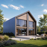 Maison préfabriquée modulaire en acier de luxe, moderne, hors réseau, solaire, à 2 étages, 3 chambres, écologique, pour hôtels et événements en plein air