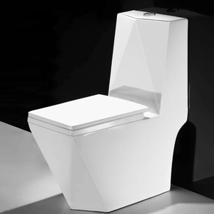 Inodoro Blanco de Cerámica de Una Pieza con Doble Descarga, Ahorro de Agua, Certificado CUPC, Diseño Moderno, Marca <span class=keywords><strong>BH</strong></span>, 2 Unidades - Product Image 2