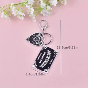 Llavero Acrílico con Tarjeta de Corazón para Mujer, 1 Unidad, Horóscopo, Monedero, Mochila, Amuleto para Llave de Coche - Product Image 2