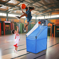 Machine de jeu d'arcade de basketball de rue commerciale intérieure, avec ballon en PVC et logo personnalisé, machine de tir d'entraînement