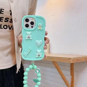 <span class=keywords><strong>Funda</strong></span> de teléfono de onda suave con anillo de corazón de oso para <span class=keywords><strong>Samsung</strong></span> <span class=keywords><strong>Galaxy</strong></span> M55 M15 F55 F15 F14 C55 M23 5G M32 M22 M12 <span class=keywords><strong>M11</strong></span> M31 M04 M14 M13 4G - Product Image 4