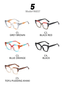 Kính mắt thời trang Partagas, gọng kính mắt mèo bản lề lò xo, chống ánh sáng xanh, tay kính CP, dành cho nữ - Product Image 6