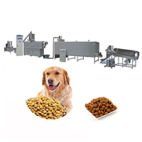 Ligne de production de granulés d'aliments secs pour chiens, machine de fabrication d'aliments pour animaux de compagnie, chiots, chats, poissons, extrudeuse d'aliments humides flottants pour oiseaux et poissons