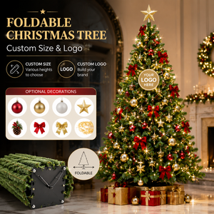 Arbre de Noël artificiel ignifuge Sinon, tailles personnalisées en stock, 100% PE, double couleur - Product Image 4