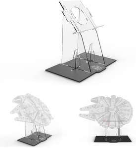 แท่นอะคริลิคสำหรับตั้งโชว์โมเดล <span class=keywords><strong>Millennium</strong></span> <span class=keywords><strong>Falcon</strong></span> 75105 จาก Star Wars ผิวขัดเงา แนวตั้ง ประหยัดพื้นที่ - Product Image 4