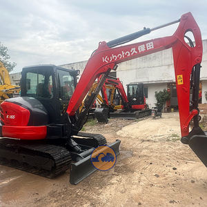 حفارة صغيرة مستعملة طراز KX165 بوزن 6 أطنان مستوردة من اليابان مع محرك ومضخة، آلة حفر زاحفة مستعملة - Product Image 4