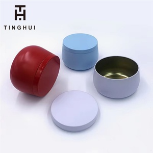 Boîtes en fer blanc rondes de 8 oz avec couvercle pour bougies, pots DIY pour bougies d'aromathérapie, emballages pour crèmes cosmétiques et baumes à lèvres - Product Image 6