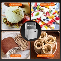 Machine à glace roulée commerciale SIHAO avec compresseur et grattoir pour restaurants, disponible en entrepôt UE
