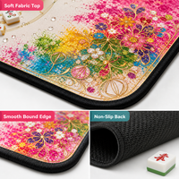 Tapis de jeu de Mahjong américain, grand, antidérapant, insonorisant, rembourré en néoprène, accessoire de table toutes saisons