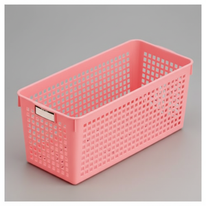 Cesto di stoccaggio nome sottile Inomata in colore rosa - Product Image 1