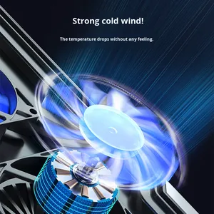 Support pour ordinateur <span class=keywords><strong>portable</strong></span> de jeu <span class=keywords><strong>Cooler</strong></span> <span class=keywords><strong>Master</strong></span> Ice K10 RGB, support de refroidissement silencieux en métal, ventilateur de refroidissement RGB, <span class=keywords><strong>refroidisseur</strong></span> d'ordinateur - Product Image 2