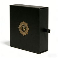 Boîte de rangement de luxe pour produits de soin, rigide, avec estampage à chaud doré et gaufrage, insert inclus, logo personnalisé, fabrication OEM