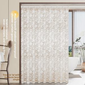 <span class=keywords><strong>Rideau</strong></span> <span class=keywords><strong>de</strong></span> <span class=keywords><strong>douche</strong></span> haut <span class=keywords><strong>de</strong></span> gamme <span class=keywords><strong>de</strong></span> style chinois, imperméable et anti-moisissure, pour séparation <span class=keywords><strong>de</strong></span> salle <span class=keywords><strong>de</strong></span> bain, installation <span class=keywords><strong>sans</strong></span> perçage, <span class=keywords><strong>rideau</strong></span> d'intimité - Product Image 3