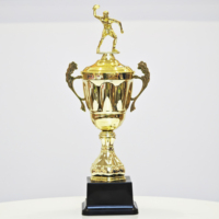 Trophée en métal émaillé plaqué or, motif vibrant, résistant aux rayures, écologique, personnalisable, style pyramide, art culturel