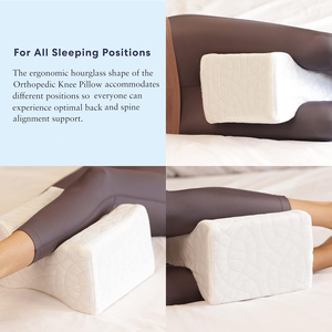 หมอนรองเข่าเพื่อสุขภาพ ทำจากเมมโมรี่โฟม สำหรับนอนตะแคง ช่วยบรรเทาอาการปวดสะโพกและ<span class=keywords><strong>ปวด</strong></span>หลังส่วนล่าง หมอนหลังผ่าตัด - Product Image 6