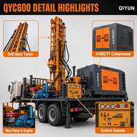 QIYUN Nouvelle Foreuse RC Montée sur Camion Personnalisée pour Puits Profonds, Machine de Forage Hydraulique