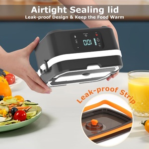 Lonchera Eléctrica Inalámbrica de Acero Inoxidable con Calefacción, Diseño OEM, Batería de 1.35L y 30000mAh, Calentador de Alimentos Portátil para Uso en Exteriores - Product Image 3