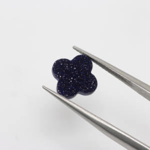 หินทรายสีฟ้า Hanyu โคลเวอร์สี่แฉกพลอยหลวมทรายสีฟ้า - Product Image 6