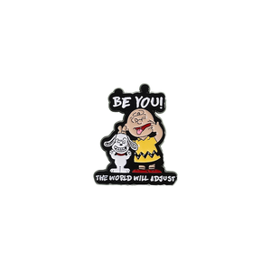 เข็มกลัดโลหะเคลือบสำหรับชายและหญิงป้ายการ์ตูนรูปสุนัขสำหรับเคสผ้ายีนส์สำหรับปกเสื้อเครื่องประดับที่มีความรักรูปนางฟ้าพีระมิด - Product Image 1