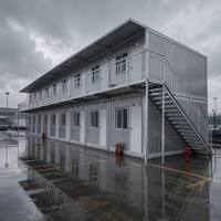 Maison conteneur modulaire préfabriquée à assemblage rapide et détachable, dortoir pour travailleurs, hébergement portable pour chantier de construction, cabine