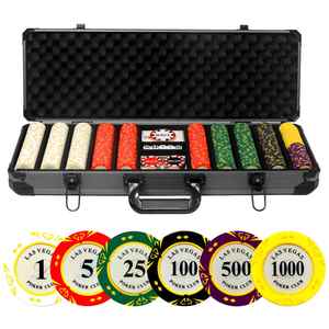 Lot de jetons de casino professionnels de luxe en argile 14g 40mm*3mm pour Texas Hold'em, 200/300/500/600/1000 pièces, fabriqués en Chine - Product Image 2