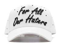 Gorras Bandy for All Our Haters, Personalizadas con Pedrería, Originales, Negras, de 5 Paneles, de Béisbol, de Gamuza, Tombochio