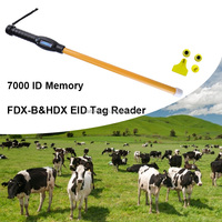 Escáner de Etiquetas EID para Ganado, RFID 134.2khz, Material ABS, Lector de Etiquetas Auriculares FDX-B HDX para Cría de Ganado Lechero y Gestión de Rebaños