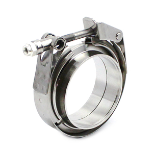 Morsetto per Tubi di Scarico Resistente 2.5" Tipo <span class=keywords><strong>V</strong></span> a Sgancio Rapido in Acciaio Inox per Intercooler Universale - Product Image 2