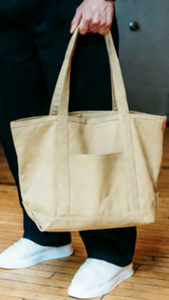 Sac fourre-tout en toile de coton avec sangle sérigraphiée, sac de shopping personnalisé avec logo imprimé, sac fourre-tout en toile de coton recyclée pour le quotidien - Product Image 2