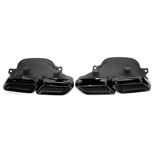 Embout d'échappement DEX pour Mercedes-Benz Classe C W205 14-18, silencieux en acier inoxydable noir pour C200 C260 C300 <span class=keywords><strong>AMG</strong></span> C63S, tuyau d'échappement - Product Image 4