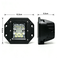 Projecteur de travail LED 3,3 pouces 39W 6000K à modes de montage multiples IP68 12-48V 2650lm, lampe auxiliaire pour véhicules tout-terrain/camions/chariots élévateurs