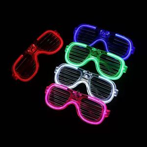 Neon <span class=keywords><strong>LED</strong></span> ánh sáng Kính mát cho trẻ em người lớn thời trang phát sáng phụ kiện cho Halloween Giáng sinh nhật bên làm bằng nhựa - Product Image 3