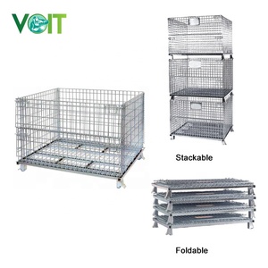 Jaula de almacenamiento de cebolla soldada galvanizada apilable, portátil, industrial, resistente - Product Image 2