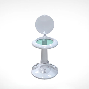 Lampe Loupe de Bureau Mains Libres 5 Dioptries LED Économe en Énergie avec Lumière et Support – Équipement de Beauté - Product Image 4