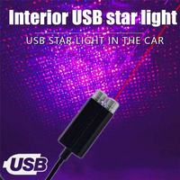 Mini lumières intérieures de voiture USB, lumière d'étoile de plafond, projecteur d'ambiance étoilée à double tête USB, décoration de fête nocturne, lumière de galaxie