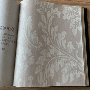 Rollos de <span class=keywords><strong>Papel</strong></span> <span class=keywords><strong>Tapiz</strong></span> Vinílico PVC con Textura Nórdica en Relieve, Diseño de Hojas Modernas <span class=keywords><strong>para</strong></span> Decoración de Paredes Interiores en Dormitorios de Hotel - Product Image 4