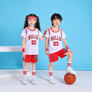 Snel drogende, ademende kinderbasketbalshirts, basketbaluniformen, hot press, Traes Joeles, Thaise kwaliteit, groothandel, korte mouwen - Product Image 1