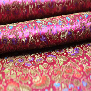 Tissu brocart traditionnel chinois en gros, populaire, 90 cm, floral, magnifique, prêt à l'emploi pour les robes de kimono, les manteaux pour femmes - Product Image 6