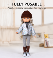 Vente en gros de vêtements pour poupées, 5 styles, ensembles de vêtements complets, poupée en vinyle aux cheveux longs et bouclés, poupée pour enfants à habiller, jouet avec boîte cadeau