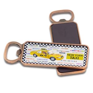 Factory Price Custom Metal <b>Beer</b> Bottle Opener Magnet New York Souvenir Opener Bottle <b>Fridge</b> Magnets - Product Image 2