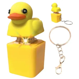 Quacking Duck Fidg 작은 노란색 오리 사운드 키 체인 해제 - Product Image 1