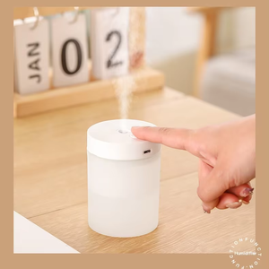 Portable 200ML USB Mini Air Humidifier with LED Lamp Essential <b>Oil</b> <b>Diffuser</b> and Humidistat for Home Bedroom Car Office Use - Product Image 4