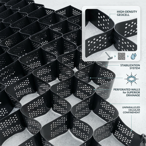 Panneau cellulaire en HDPE Dawnview à hauteur personnalisée, conforme ASTM, pour le renforcement routier, la fixation du <span class=keywords><strong>gravier</strong></span> sur les bords de route et la prévention des alésages - Product Image 1
